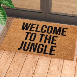 Welcome to the jungle zerbino in fibre di cocco con retro antiscivolo 75x45 cm