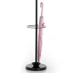 Wells-b appendiabiti / portaombrelli in acciaio nero opaco d28xh180 cm