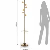 Wells-b gold appendiabiti porta ombrelli acciaio verniciato oro rosa lucido rose gold h180 d28