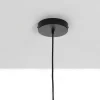Wien b lampadario rivestito in tessuto colorato grigio bianco e paglia di vienna cn cavo regolabile d39 h46 cm