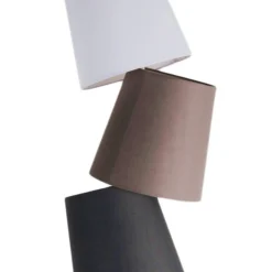 Wry colours lampada da terra marrone in metallo avorio con paralume in stoffa colorata 33x25 h162 cm