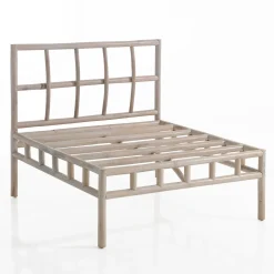 Yanni basamento centrale in rattan sbiancato per 1 elemento kamar 80x80xh70 cm