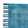 Yara blue tappeto blue programma cotone 100% blu con nappe 195x115 cm