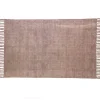Yara brown tappeto brown programma cotone 100% beige con nappe 195x115 cm