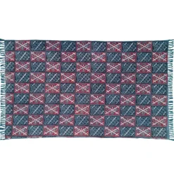 Yara brun tappeto cotone 100% made in india 195 x 115 cm