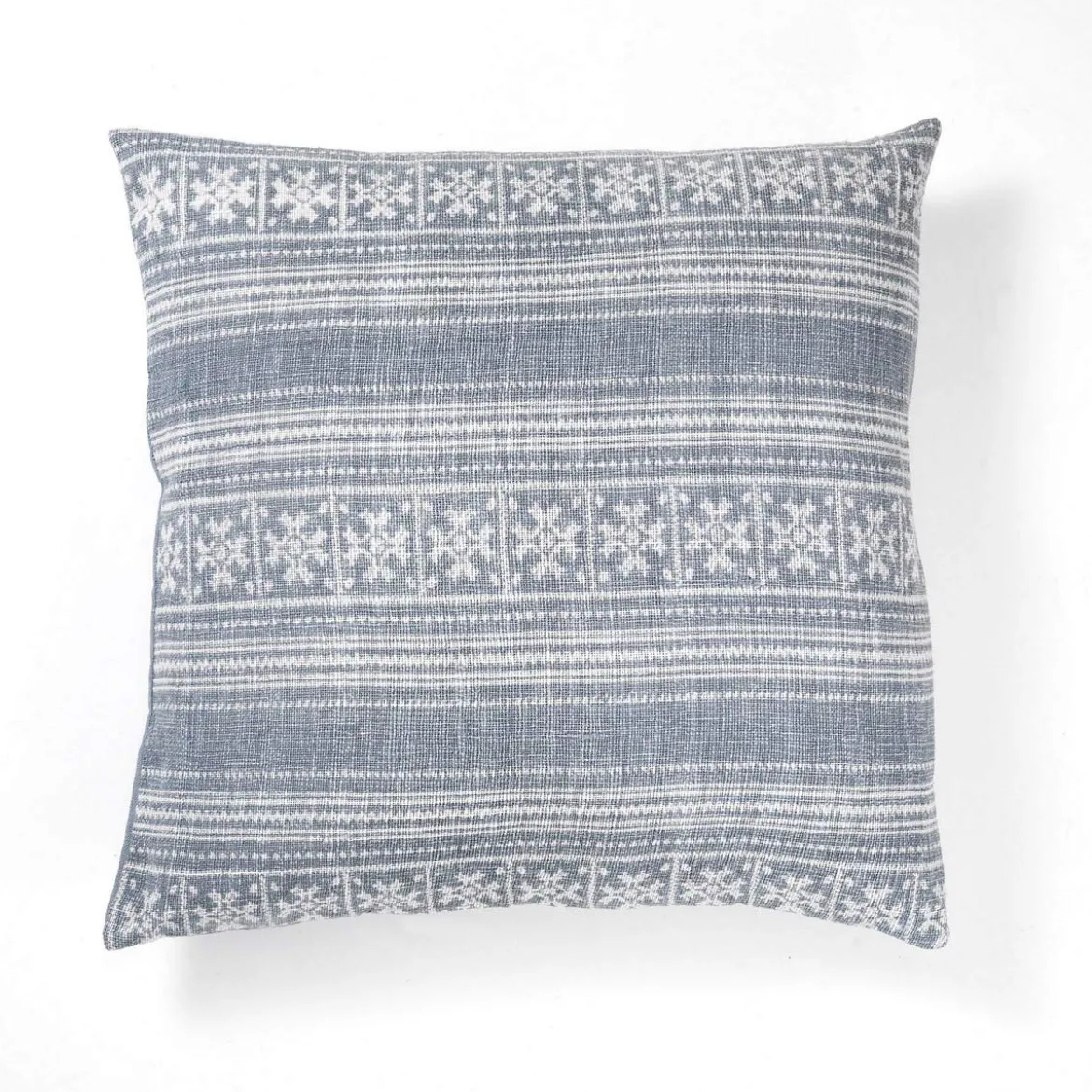 Yara grey cuscino colore grigio 100% cotone made in india 52x52 cm