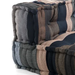 Yara high divano 2 posti tessuto effetto lana alto non sfoderabile interno in fibre cm 160x80x60