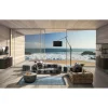 Yara white elemento angolare in cotone bianco con disegni decorativi artigianali 80x80x40 cm