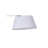 Yet lampada da terra in metallo avorio con base in marmo bianco e paralume in stoffa bianca 160x50 h205 cm