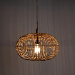 Yvon lampadario in rattan cm. d. 51 x h.30