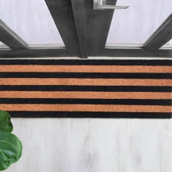 Zee zerbino runner in fibre di cocco e pvc antiscivolo fantasia zee cm 40x120x2